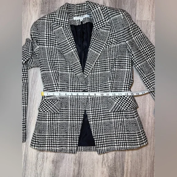 Veronica Beard Rhett Dickey Jacket Grey Plaid Blazer Size 4 Rerailed 695 - Picture 11 of 15